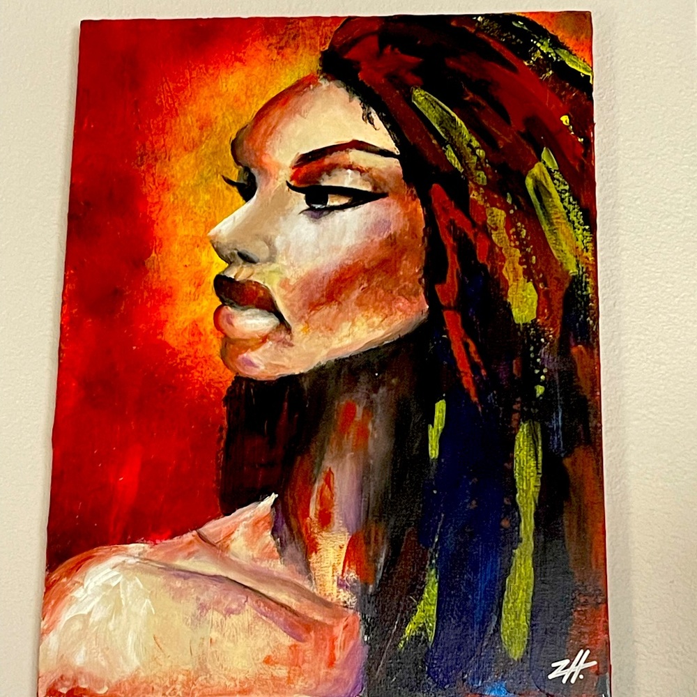 18x24 Beautiful Woman Painting